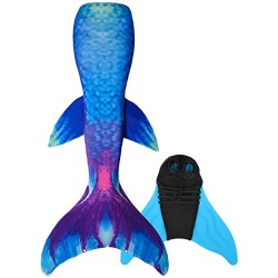 Cola sirena con aleta para nadar