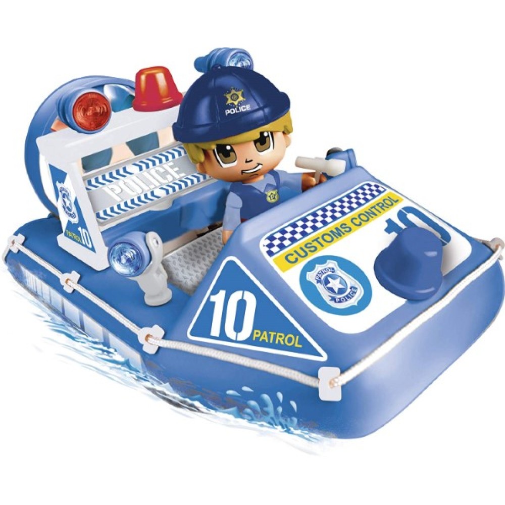Pinypon Action lancha policía