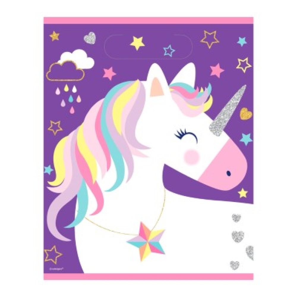 8 Bolsas sorpresas unicornio