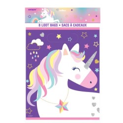8 Bolsas sorpresas unicornio