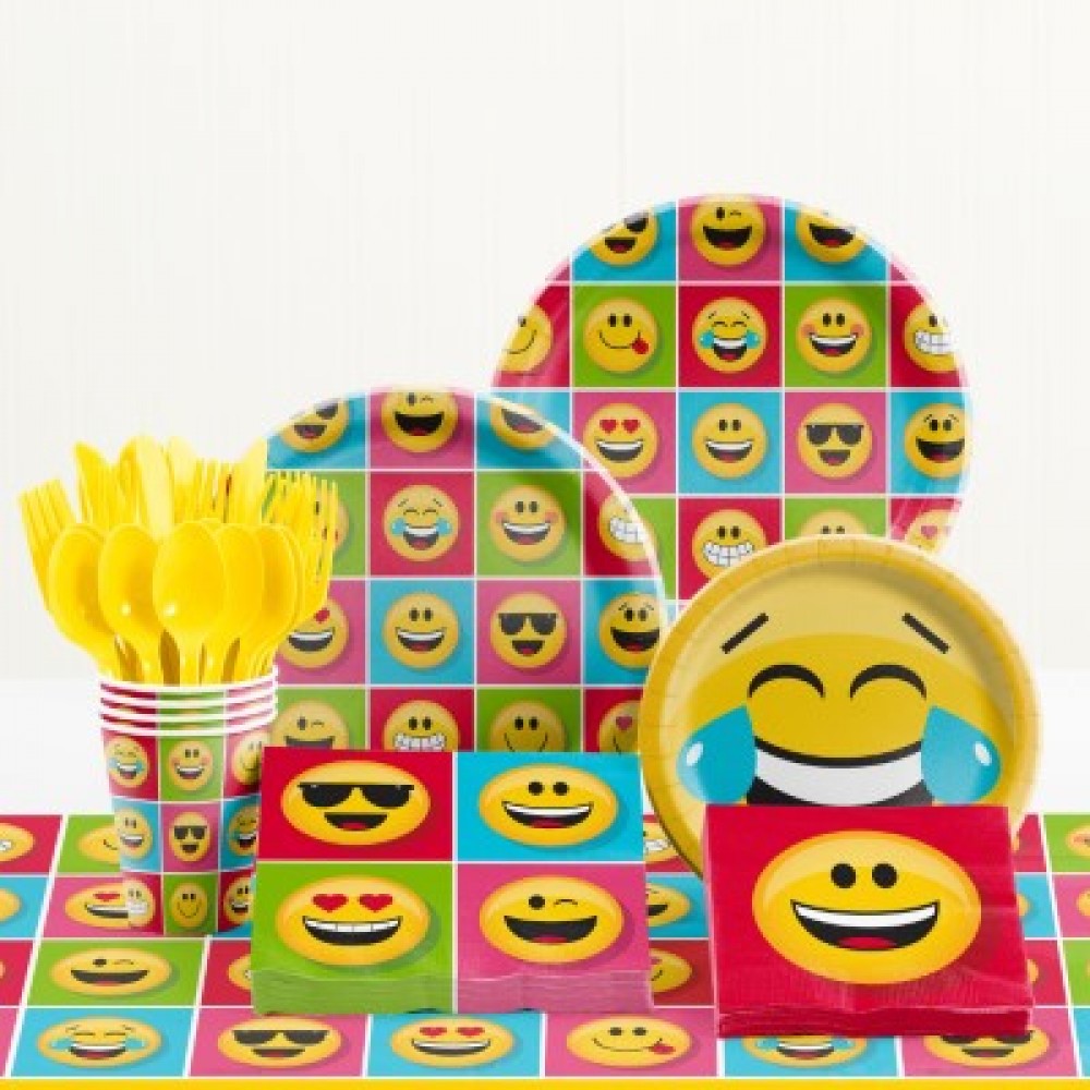 Set cumpleaños emoticones 8 personas