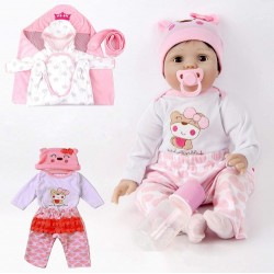 Muñeca Reborn Bebé Ojos parpadeantes Muñeca Reborn Bebé Ojos parpadeantes