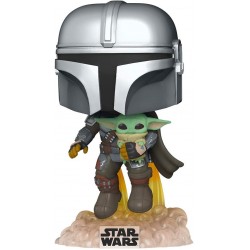 Pop Star Wars Mando con Baby Yoda