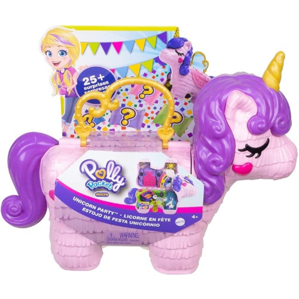 Polly Pocket micro fiesta unicornio