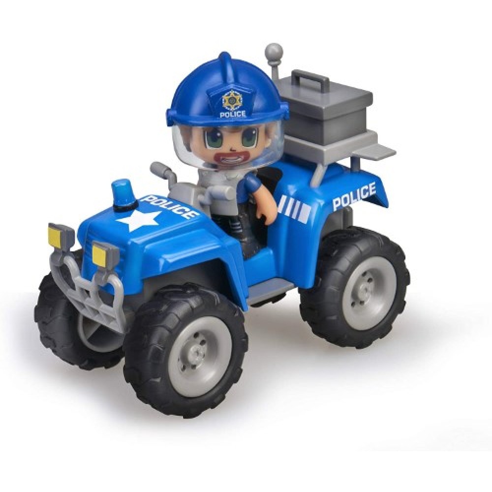 Pinypon cuatrimoto policía