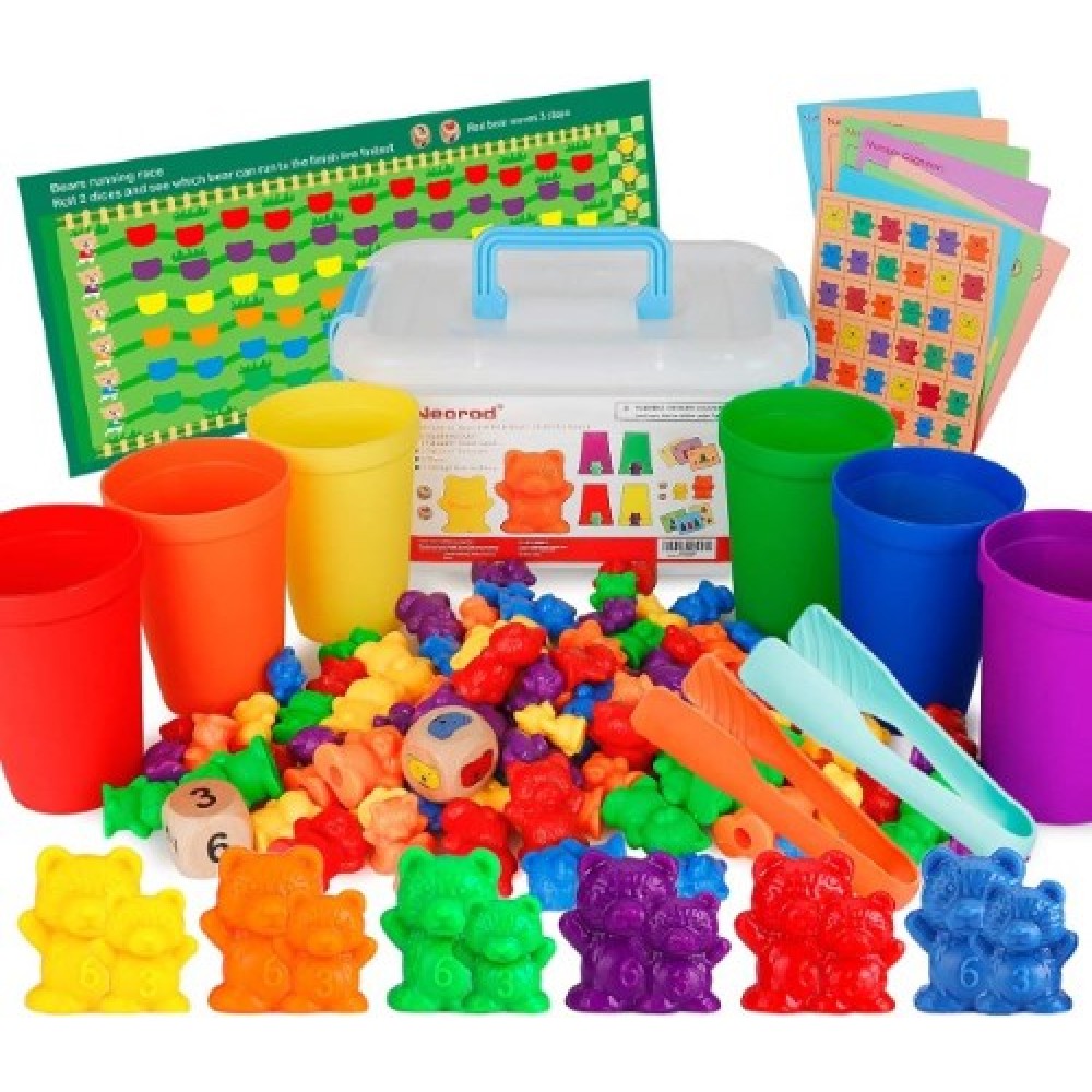 Set educativo cuenta osos multicolor Set educativo cuenta osos multicolor