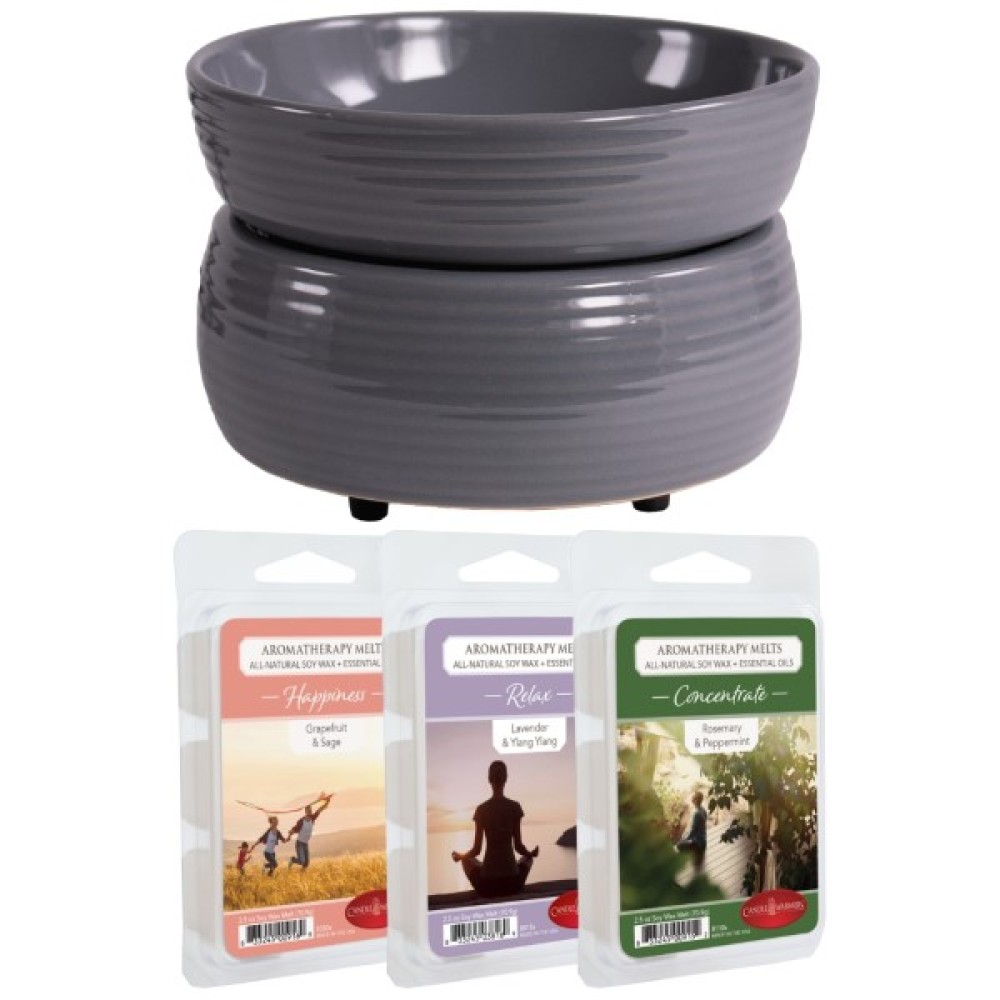 Modern Gray pebetero aromaterapia