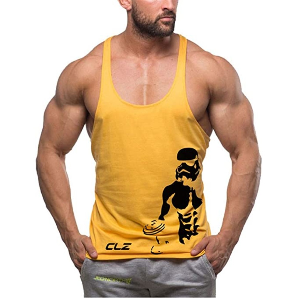 Camiseta elástica fitness Tank Top negra