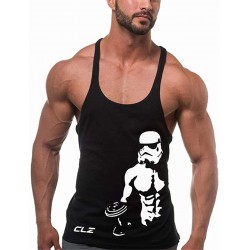 Camiseta elástica fitness Tank Top amarillo Camiseta elástica fitness Tank Top amarillo
