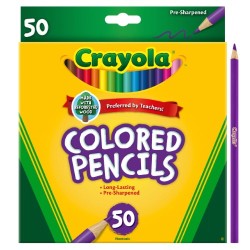 Crayola 50 lápices de colores