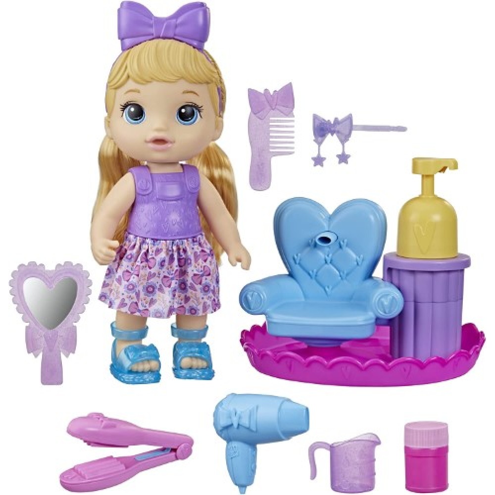 Baby Alive Salón de belleza con espuma - rubia