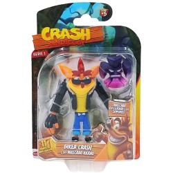 Crash Bandicoot figura Biker Crash con máscara Akano