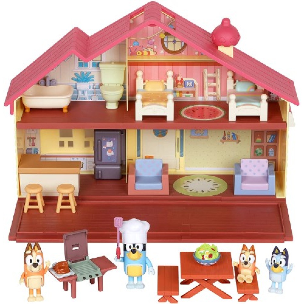 Bluey playset casa y parrillada