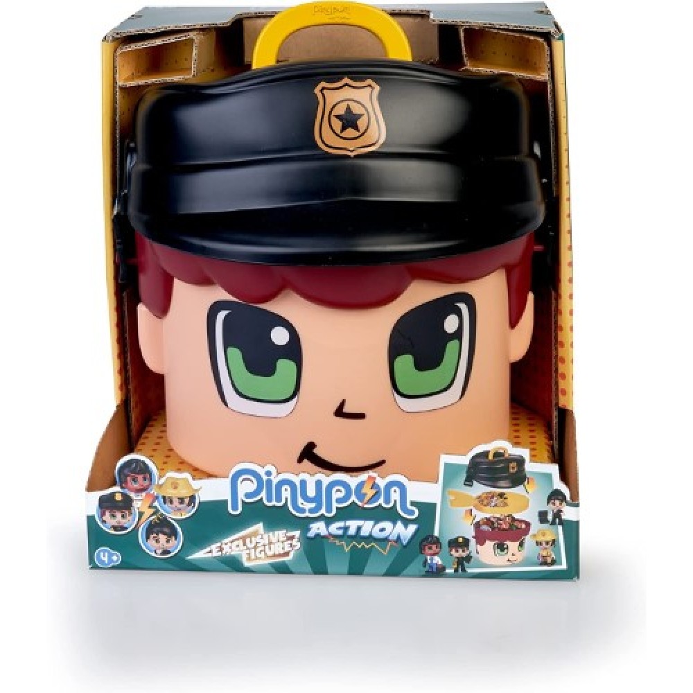 Pinypon Action cabeza de policía con figuras