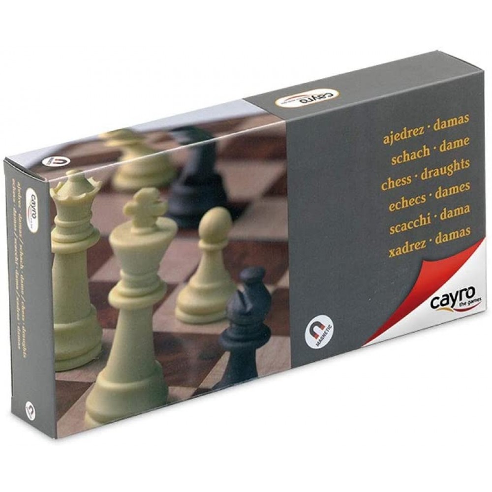 Juego Ajedrez y Damas magnético Cayro