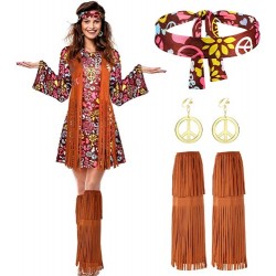 Disfraz con accesorios Chica Hippie Disfraz con accesorios Chica Hippie