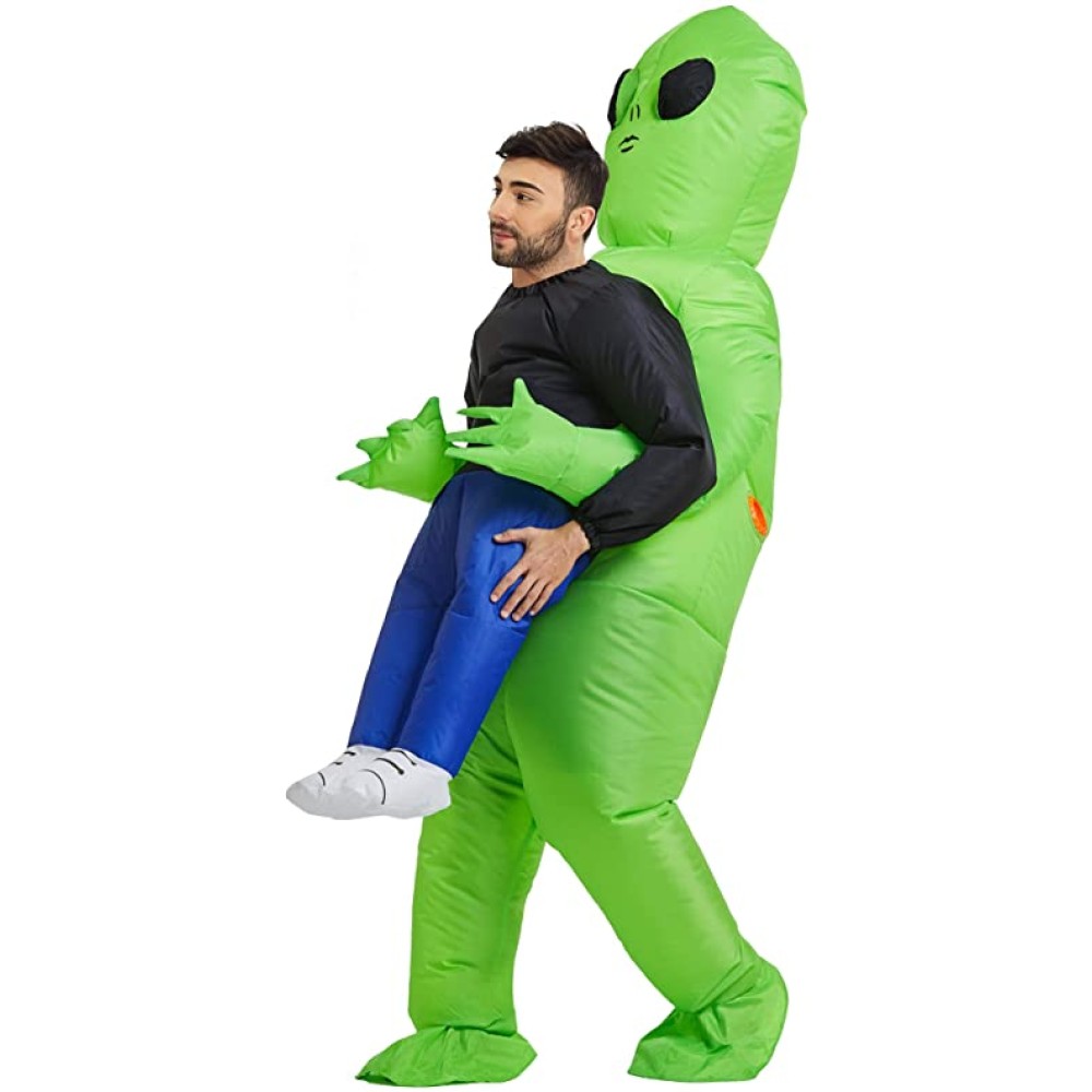 Disfraz inflable Alien cargando humano