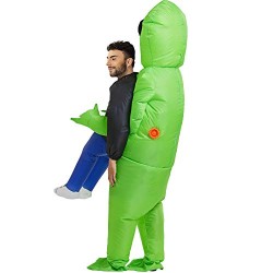 Disfraz inflable Alien cargando humano