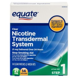 Equate parches transparentes para dejar de fumar