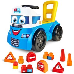 Feber Carro montable policía 3-en-1