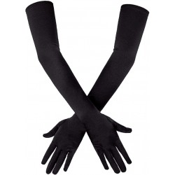 Set par de guantes largos Dama - Negro 