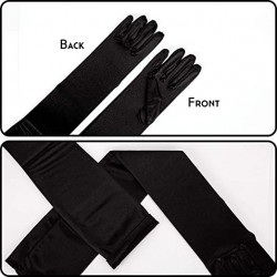 Set par de guantes largos Dama - Negro 