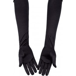 Set par de guantes largos Dama - Negro 