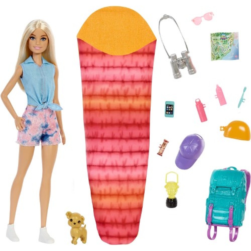 Barbie muñeca Malibu de camping