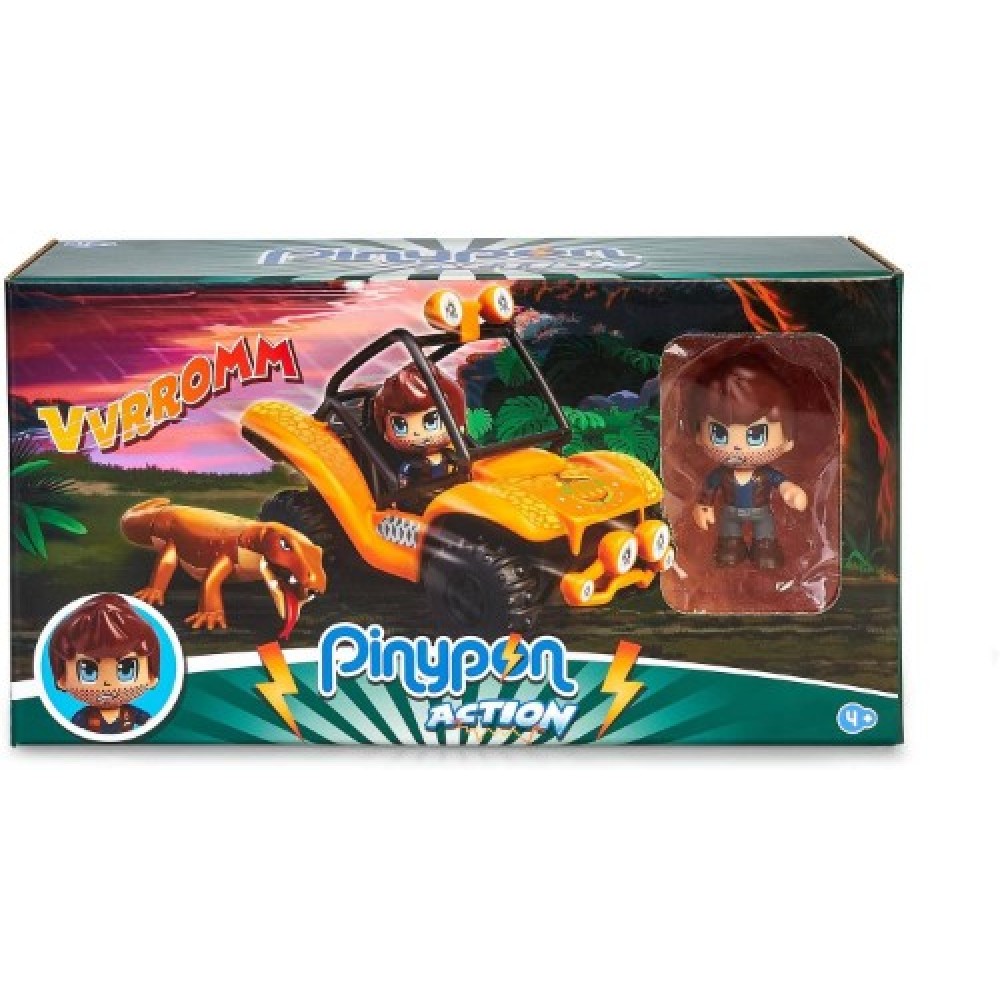 Pinypon Action Buggy vs Dragón de Komodo