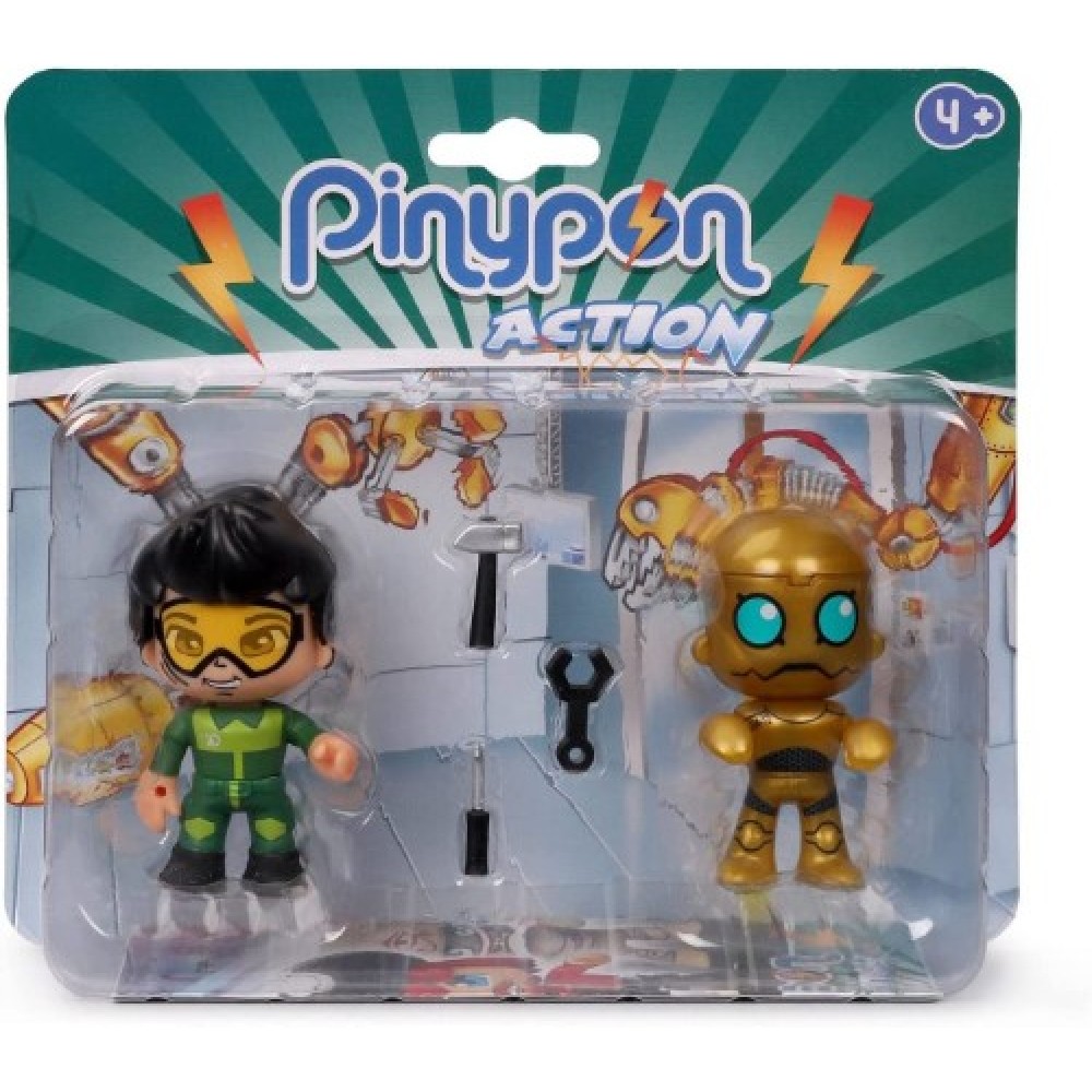 Pinypon Action set figuras Mecánico y Robot