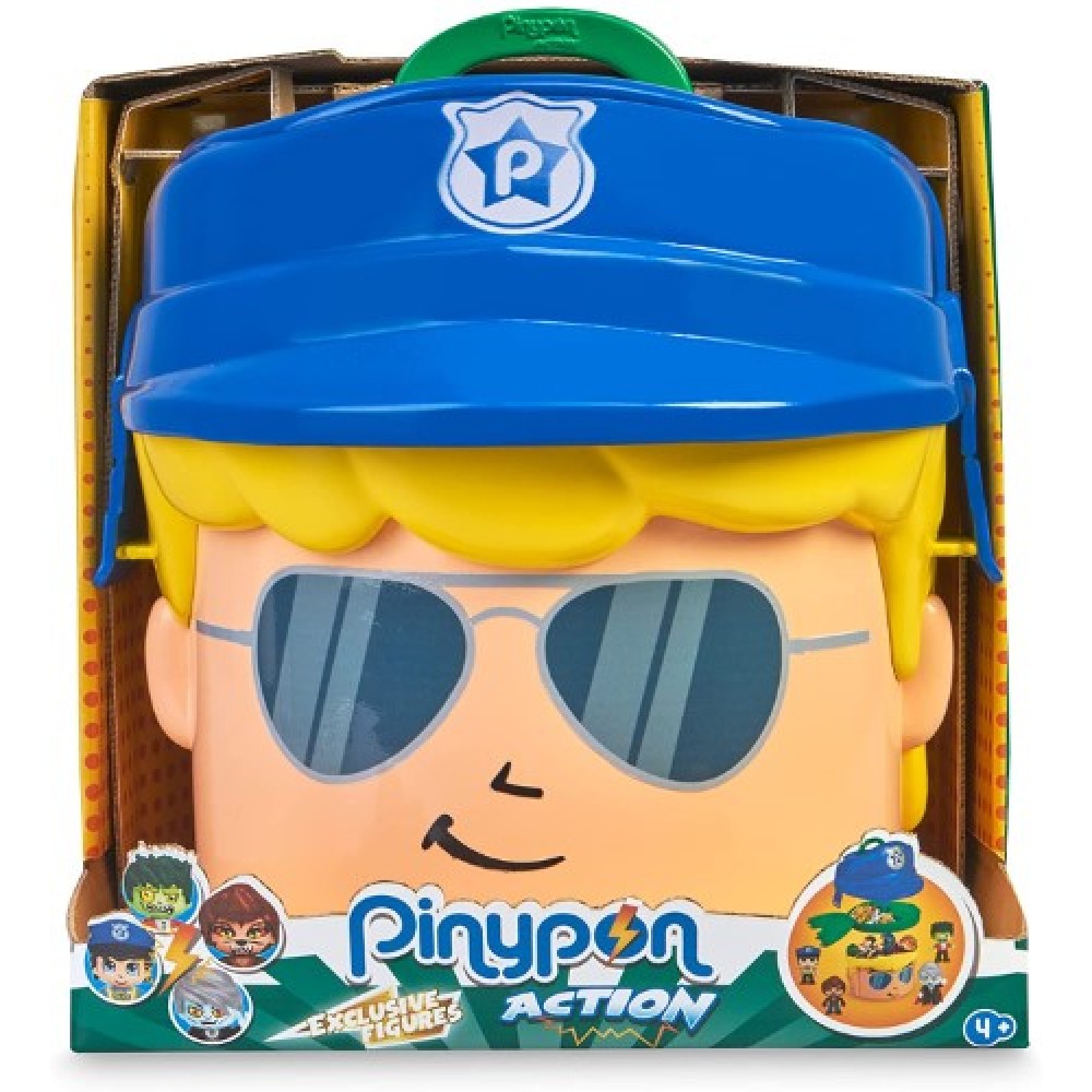 Pinypon Action cabeza con figuras de policía