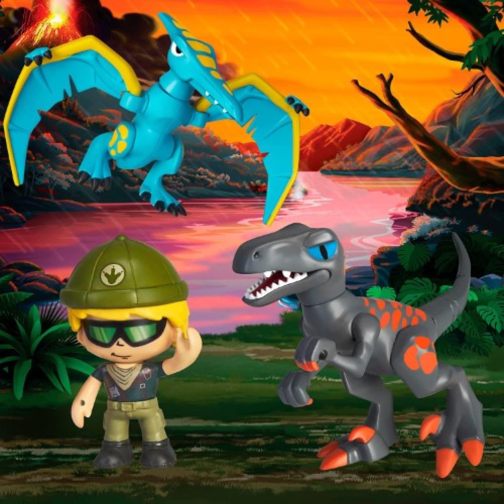Pinypon Action pack salvaje figura y dinosaurios