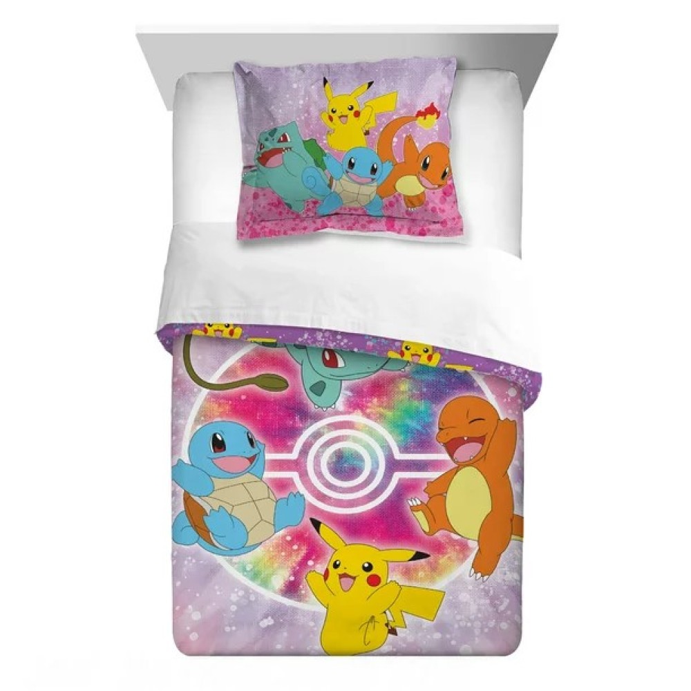 Pokémon Edredón y funda estampado multicolor
