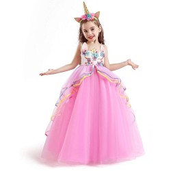Vestido disfraz Princesa unicornio - Rosa