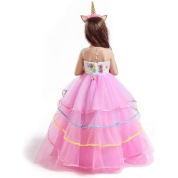 Vestido disfraz Princesa unicornio - Rosa
