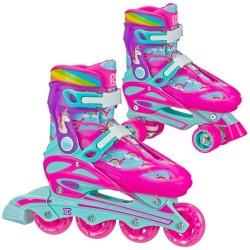 Roller Derby patines 2 en 1 ajustables unicornio