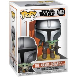 Funko Pop de Mandalorian con Baby Yoda 402 Funko Pop de Mandalorian con Baby Yoda 402