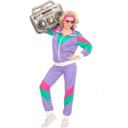 Disfraz sudadera unisex de los 80s - Aguamarina Disfraz sudadera unisex de los 80s - Aguamarina