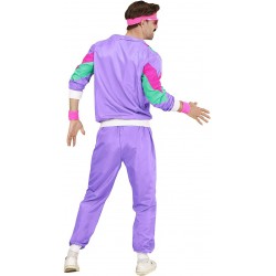 Disfraz sudadera unisex de los 80s - Aguamarina Disfraz sudadera unisex de los 80s - Aguamarina