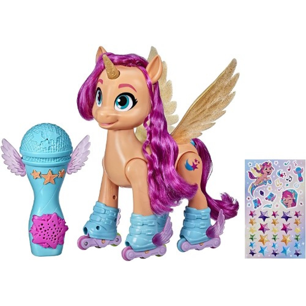 My Little Pony Sunny Starscout canta y patina