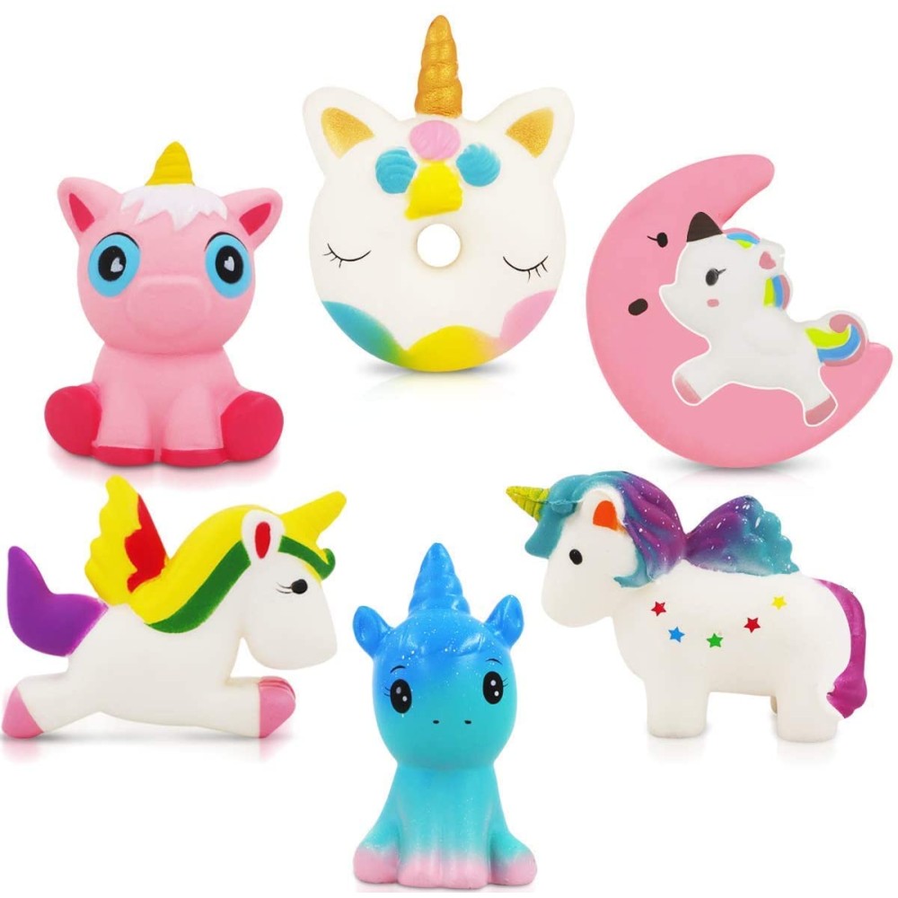 Squishies set unicornio Kawaii 6 pcs