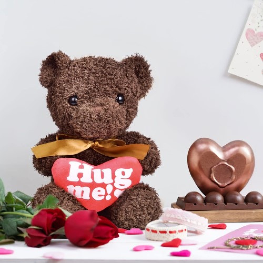 Oso de peluche clásico para regalar - Marrón