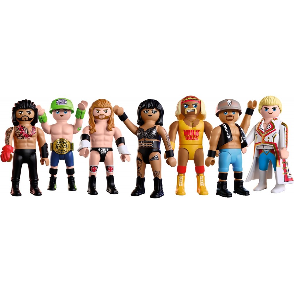 PLAYMOBIL Set de 7 figuras WWE 210527
