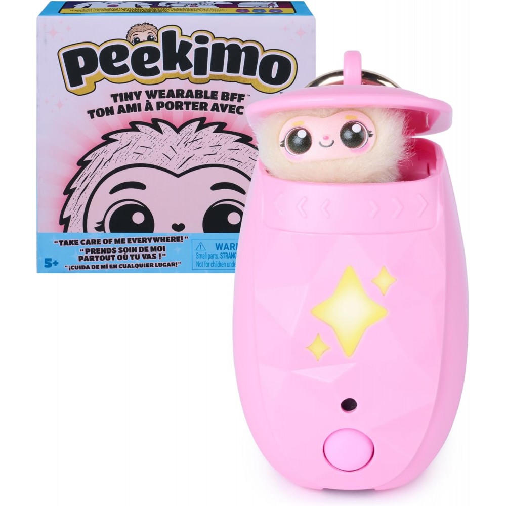 Peekimo peluche mini bbf portátil rosa