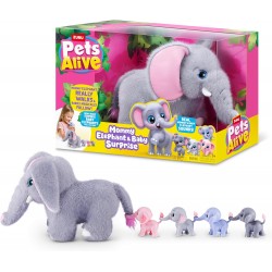Pets Alive mamá Elefante y sus bebés sorpresa 9570 Pets Alive mamá Elefante y sus bebés sorpresa 9570