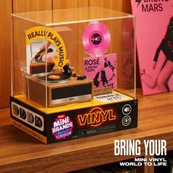 MINI BRANDS Really Works Mini Tocadiscos Serie 1 MINI BRANDS Really Works Mini Tocadiscos Serie 1