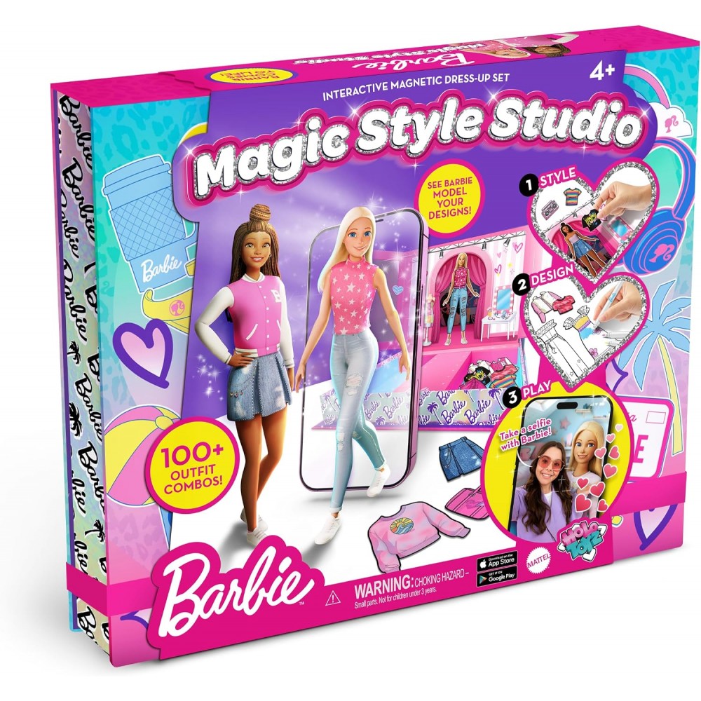 Barbie Magic Style Studio modas magnéticas
