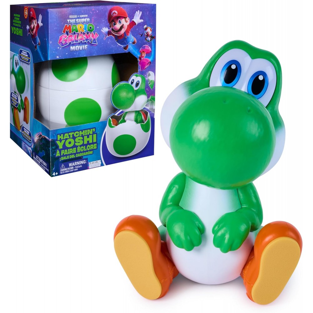 Mario Galaxy La película muñeco Yoshi sale del cascarón
