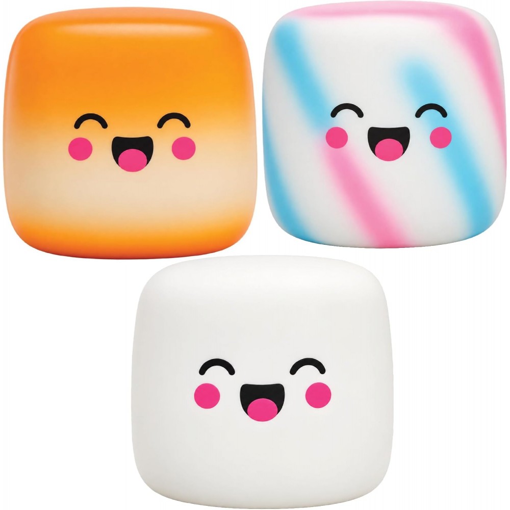Pack de 3 masmelos squishy juguetes antiestrés