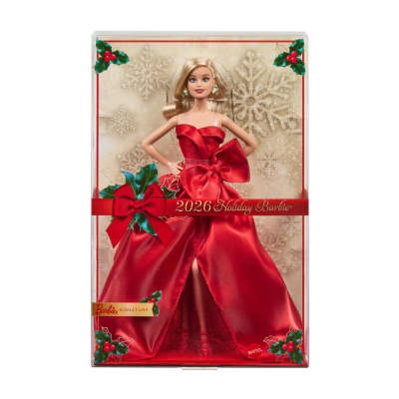 Barbie Signature muñeca 2026 Holiday rubia JJX70 - vista alternativa